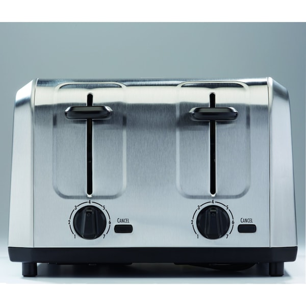 Hamilton Beach Metal Silver 4 slot Toaster 10.9 in. H X 11.2 in. W X 7.5 in. D - 24910