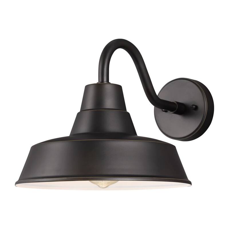 Luz de Granero de Generación Iluminación Linterna de Pared Exterior Moderna de Casa de Campo en Bronce Antiguo con 1 Luz - 8637401EN3-71