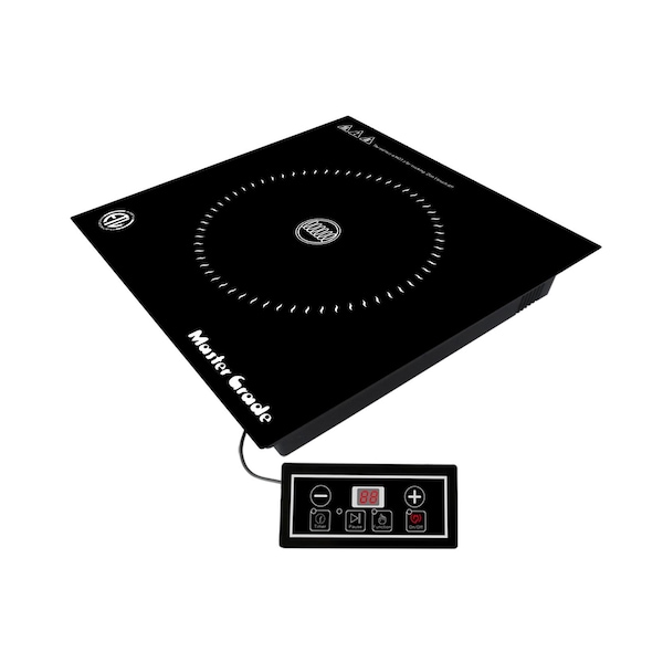 Master Grade Commercial Induction Cooker, 120V 1,300W, Size: 11.9" X 11.9" X 3": NSF - IC-1010
