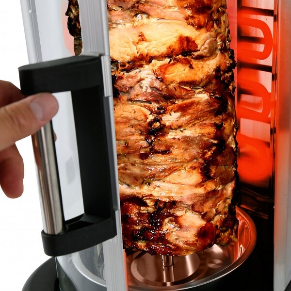 Nutrichef Vertical Rotisserie Oven - Rotating Kebob Cooker - PKRTVG34