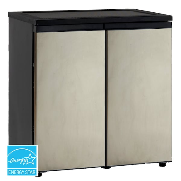 Avanti Avanti 5.5 cu. ft. Compact Refrigerator, Stainless Steel with Black Cabinet - RMS551SS