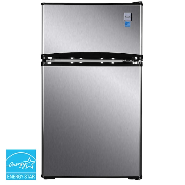 Avanti Avanti 3.1 cu. ft. Compact Refrigerator, Stainless Steel with Black Cabinet - RA31B3S