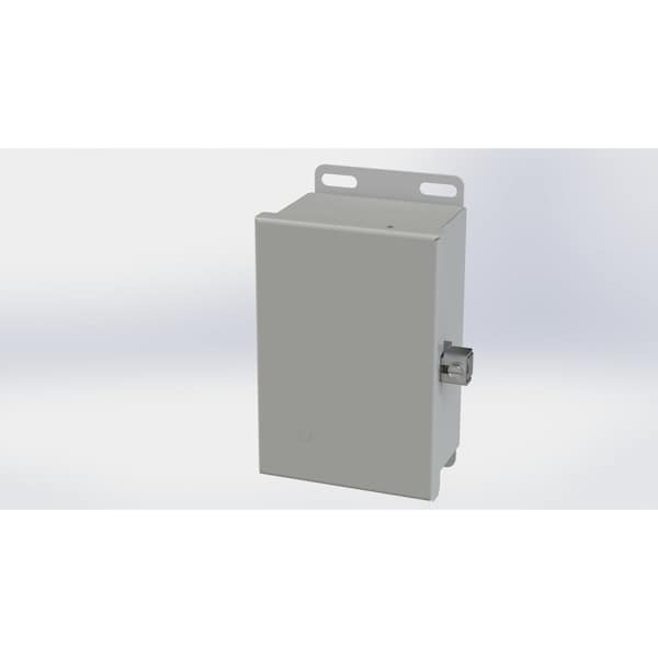 Saginaw Control & Engineering Carbon Steel Electrical Enclosures, 6.13 in H, 3 in D, 4 in W, NEMA 3R, 4, 12, 13, Hinged - SCE-604CHNF