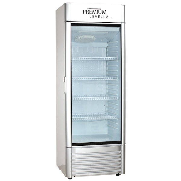 Premium Levella Premium Levella 9 cu. ft. Commercial Display Refrigerator One Glass Door Merchandiser in Silver - PRF90DX