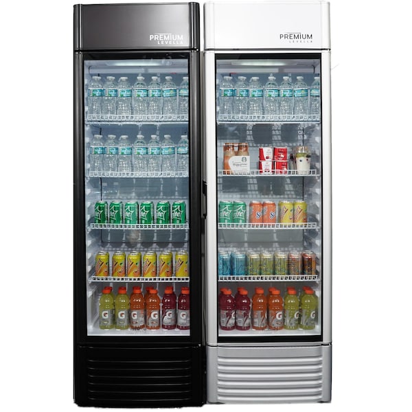 Premium Levella Premium Levella 9 cu. ft. Commercial Display Refrigerator One Glass Door Merchandiser in Silver - PRF90DX