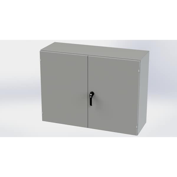 Saginaw Control & Engineering Carbon Steel Electrical Enclosures, 36 in H, 16 in D, 48 in W, NEMA 3R, 12, 13 - SCE-364816WFLP