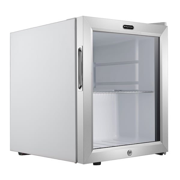 Whynter Beverage Refrigerator With Lock, Stainless Steel 62 Can Capacity - BR-062WS
