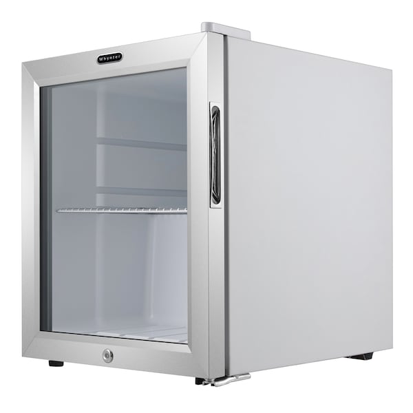 Whynter Beverage Refrigerator With Lock, Stainless Steel 62 Can Capacity - BR-062WS