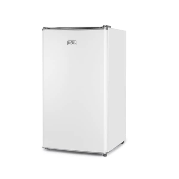 Black & Decker Compact Refrigerator Energy Star Single Door Mini Fridge with Freezer, 3.2 Cubic Ft., White - BCRK32W