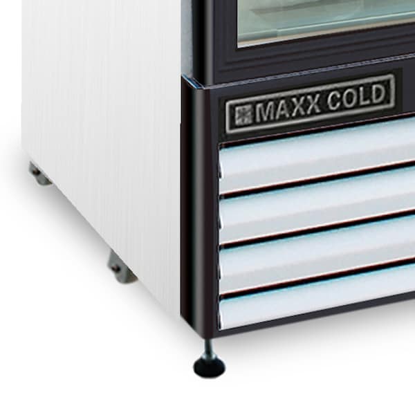 Maxx Cold Refrigerator 48 cu.ft., DBL Slide Dr, Comm. Merchandiser, White/Glass - MXM2-48RS