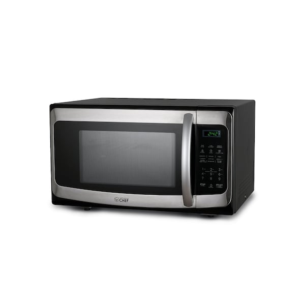 Commercial Chef 1000 - Watt Countertop Microwave Oven - CHM11MS