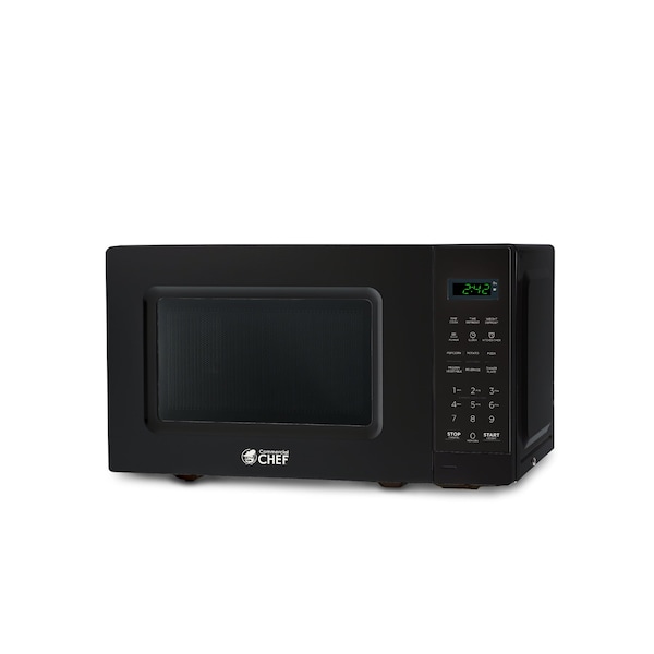 Commercial Chef 0.7 cu ft.  Countertop Microwave Oven Oven, Black - CHM7MB