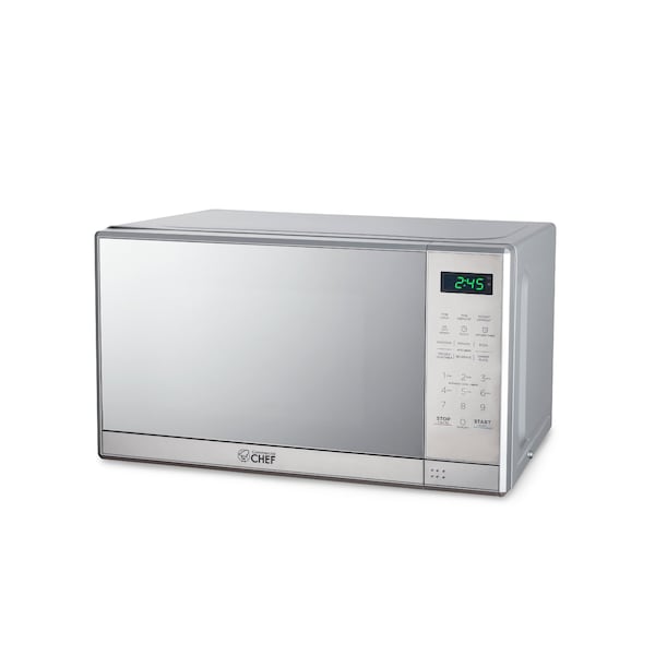 Commercial Chef 0.7 cu ft. Microwave Oven Oven, Stainless Steel - CHM7MS