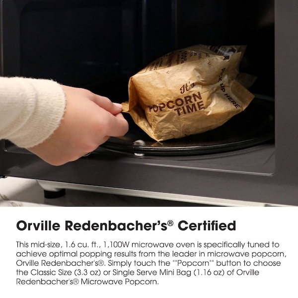 Sharp 1.4 CF Countertop Microwave Oven, Orville Redenbacher's Certified - ZSMC1464KS