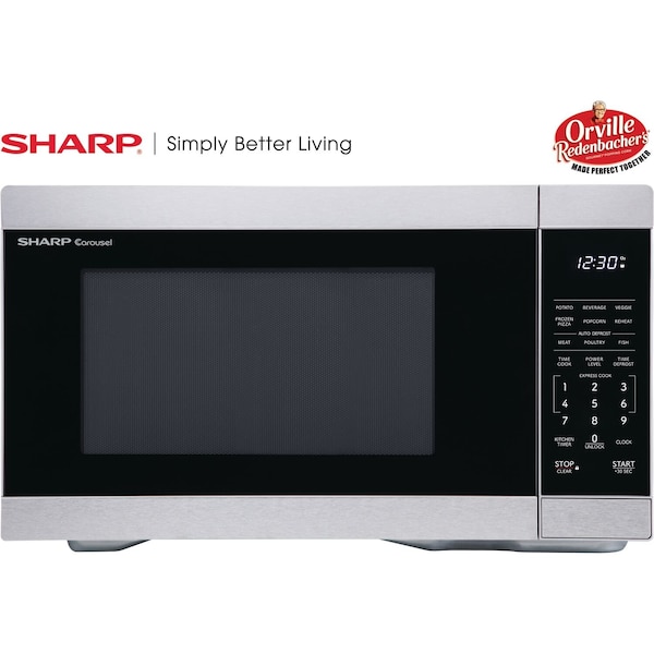 Sharp 1.1 CF Countertop Microwave Oven, Orville Redenbacher's Certified - ZSMC1162KS