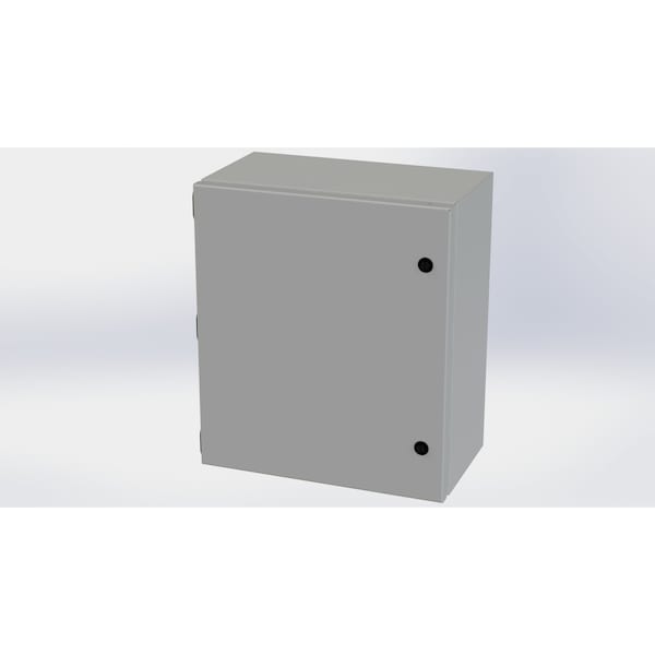 Saginaw Control & Engineering Carbon Steel Electrical Enclosures, 16 in H, 8 in D, 14 in W, NEMA 3R, 4, 12, 13, Hinged - SCE-16148ELJ