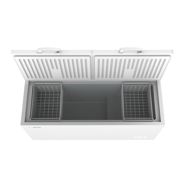 Koolmore Commercial Deep Chest Freezer with Two Wire Basket, 20 cu. ft. Extra Large Food and Meat Storage - SCF-20C