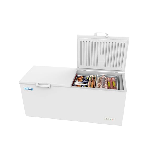 Koolmore Commercial Deep Chest Freezer with Two Wire Basket, 20 cu. ft. Extra Large Food and Meat Storage - SCF-20C