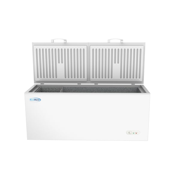 Koolmore Commercial Deep Chest Freezer with Two Wire Basket, 20 cu. ft. Extra Large Food and Meat Storage - SCF-20C
