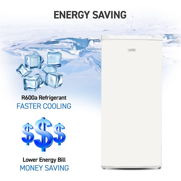 Commercial Cool 5.0 Cu. Ft. Upright Freezer, White - CCUL50W6