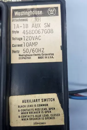 Westinghouse Circuit Breaker 400 Amp 1265C95G04