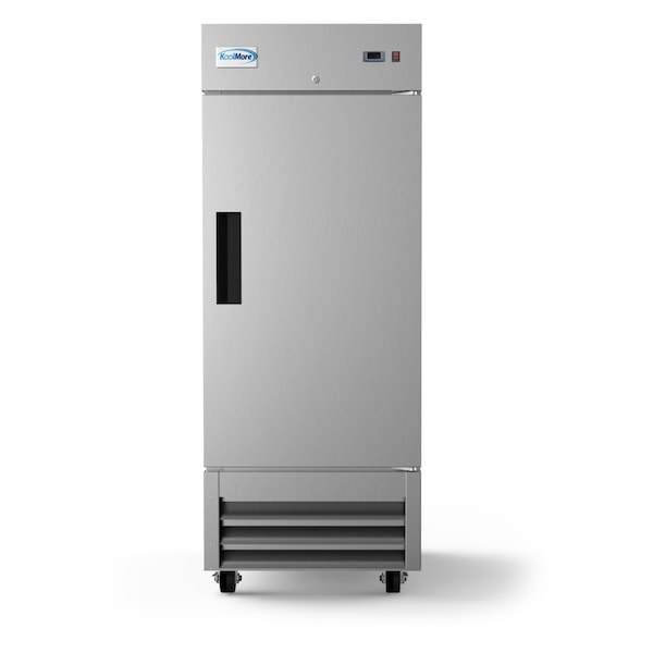 Koolmore 29" 1 Door Stainless Steel Upright Commercial Reach-In Freezer - 23 cu. ft - RIF-1D-SS