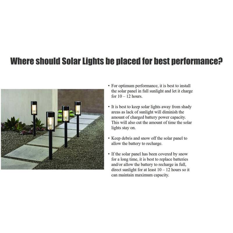 Luz de pared exterior solar LED negra Hampton Bay; 10 lúmenes - 92350-904