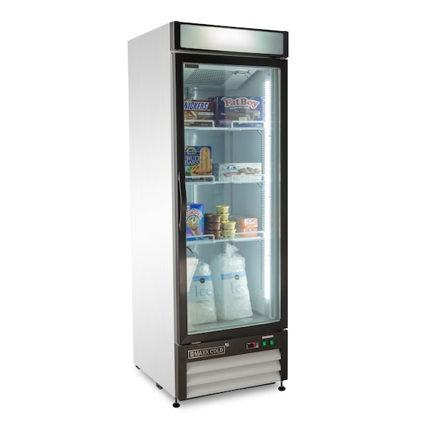 Maxx Cold Freezer 16 cu.ft., Single Door, Commercial Merchandiser, White/Glass - MXM1-16F