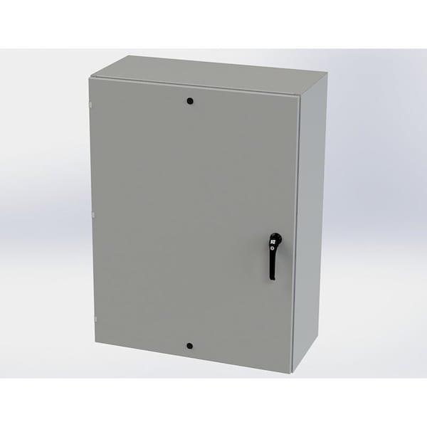 Saginaw Control & Engineering Carbon Steel Electrical Enclosures, 48 in H, 16 in D, 36 in W, NEMA 3R, 4, 12, 13, Hinged - SCE-48EL3616LPPL