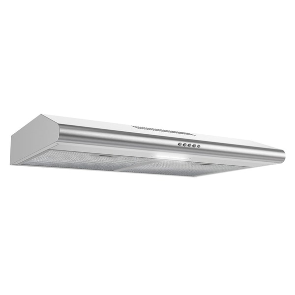 Streamline 30 in. Lammari Ducted Undermount 80 CFM Range Hood in Brushed Stainless Steel - T-3367-1-DT