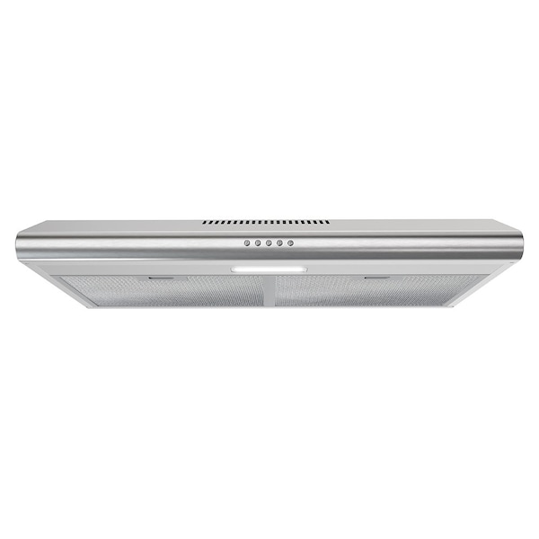 Streamline 30 in. Lammari Ducted Undermount 80 CFM Range Hood in Brushed Stainless Steel - T-3367-1-DT
