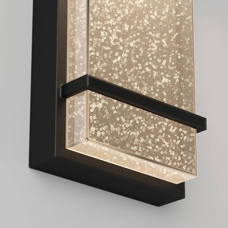 Luz de garaje y porche integrada con LED moderna Artika Skyler Black de 3 CCT con cableado duro, estilo linterna de pared - OUT-SK