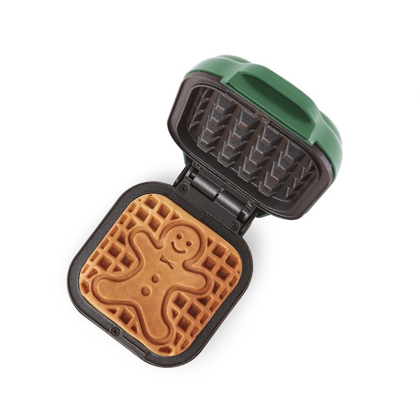 Rise By Dash 1 waffle Green Aluminum Waffle Maker - RMWG001GBEG06