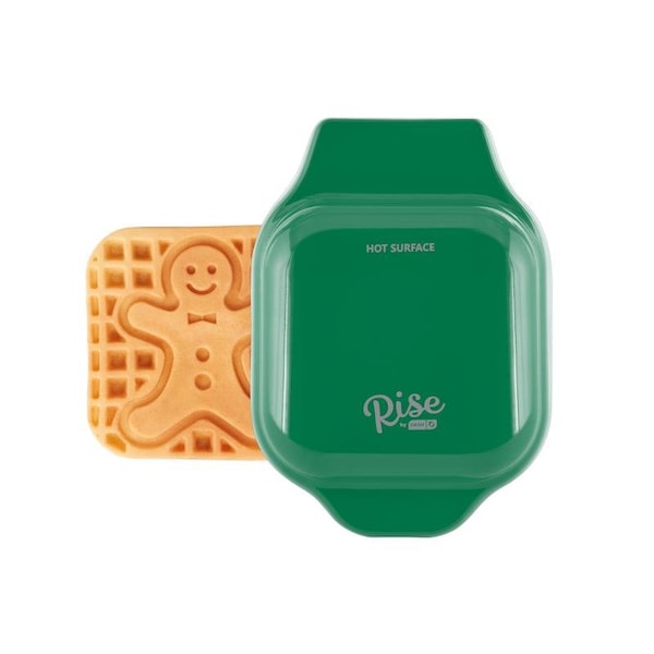 Rise By Dash 1 waffle Green Aluminum Waffle Maker - RMWG001GBEG06