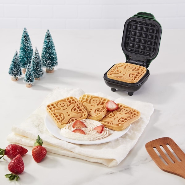 Rise By Dash 1 waffle Green Aluminum Waffle Maker - RMWG001GBEG06