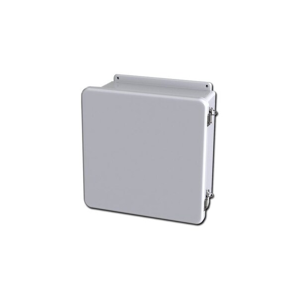 Saginaw Control & Engineering Fiberglass Reinforced Polyester Electrical Enclosures, 13.38 in H, 6.34 in D, 13.38 in W, Hinged - SCE-1212CHQRFG