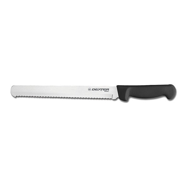 Dexter Russell Bread Slicer, 10 In, Scalloped, Black - 31604B