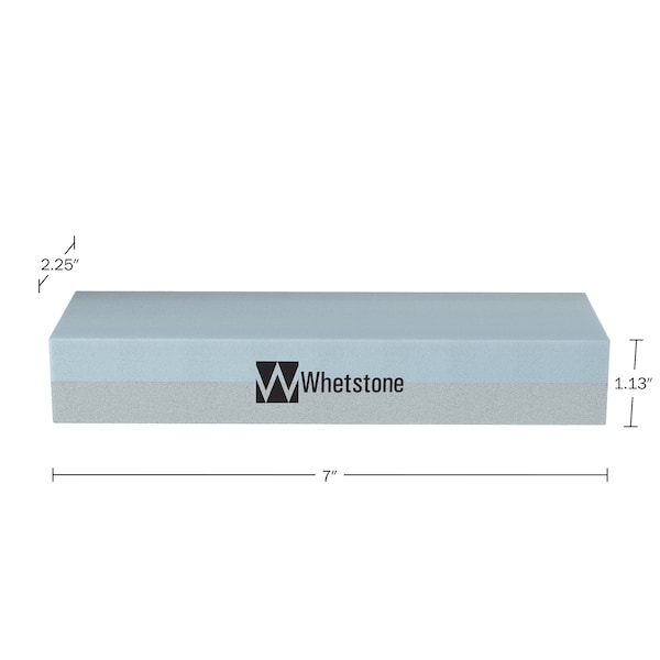 Whetstone Knife Sharpening Stone, Dual 400/1000 Grit Wet Block, Sharpens and Polishes Knives by - 20-10960