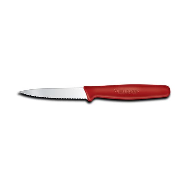 Victorinox 3 1/4 in Red Serrated Paring Knife - 6.76309999999999