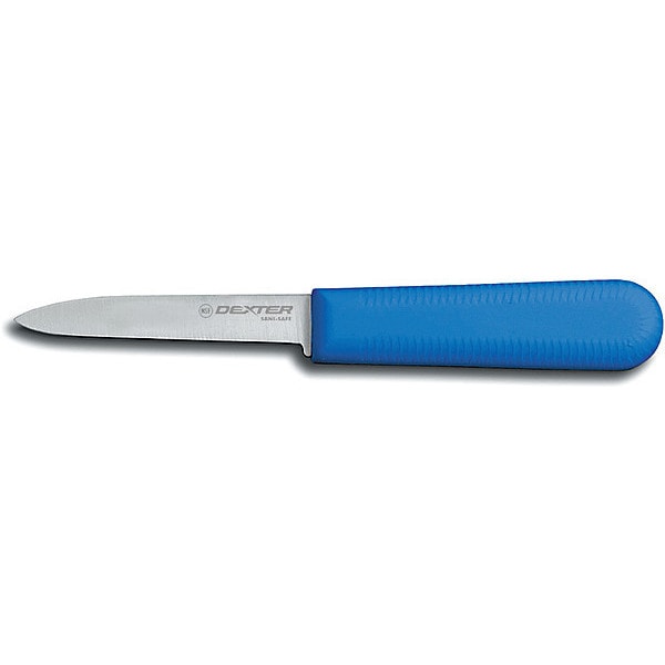 Dexter Russell Paring Knife, 3-1/4" L, SS Blade, Blue - 15303C