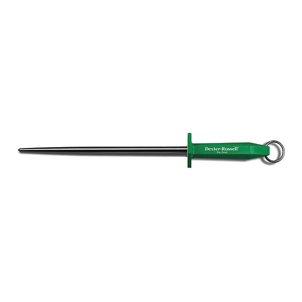 Dexter Russell Sharpening Steel, SS, Course, 10 In, Green - 07830