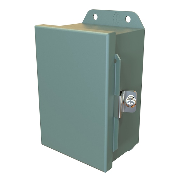 Hammond Steel Electrical Enclosures, 6 in H, 3 in D, 4 in W, NEMA 4, 12, Hinged - HJ643HLP