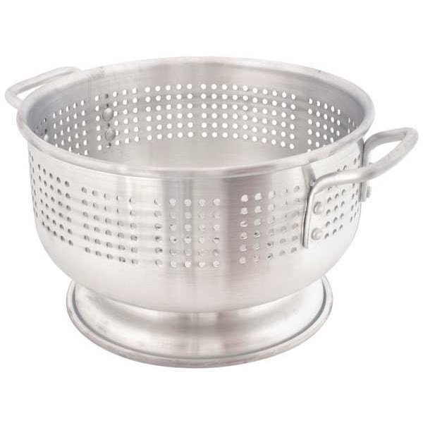 Crestware Colander, 12 qt., 7-3/4 in. H, Aluminum - ACOL12M