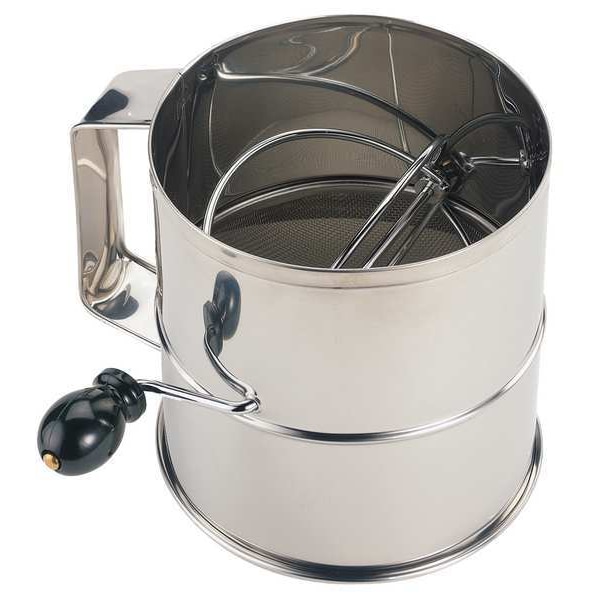 Crestware Flour Sifter, Stainless Steel, 6-1/4 In - SFS08