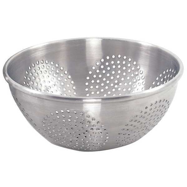 Crestware Colander, 12 qt., 5-1/2 in. H, Aluminum - ACOL12C
