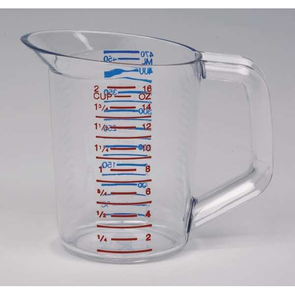Rubbermaid Commercial Polycarbonate Measuring Cup, 1 Pint - FG321500CLR