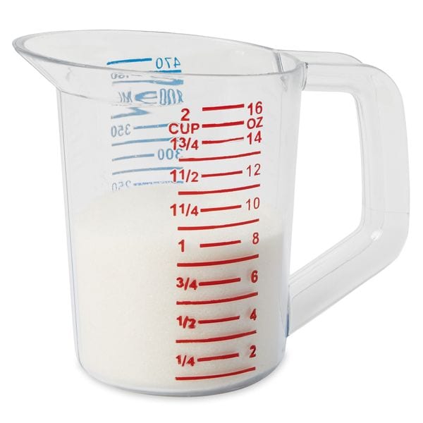 Rubbermaid Commercial Polycarbonate Measuring Cup, 1 Pint - FG321500CLR