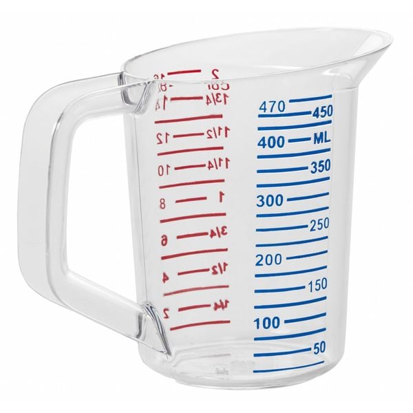 Rubbermaid Commercial Polycarbonate Measuring Cup, 1 Pint - FG321500CLR