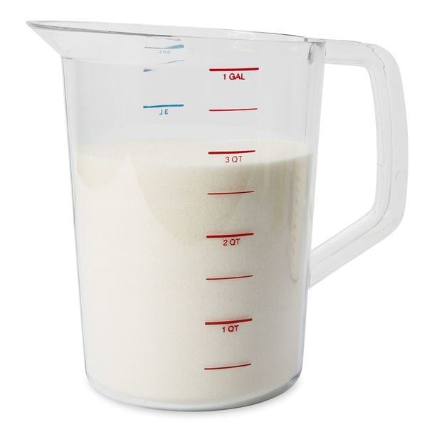 Rubbermaid Commercial Polycarbonate Measuring Cup, 4 Quarts - FG321800CLR