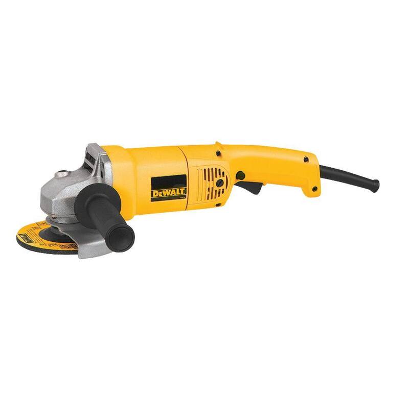 Amoladora angular media DEWALT de 12 amperes y 5 pulgadas a 10,000 RPM - DW831.